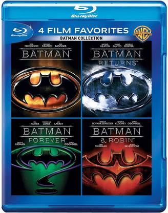 Batman Anthology: 4 Movies Collection - Batman (1989) + Batman Returns + Batman Forever + Batman & Robin (4K UHD) (4-Disc Box Set)