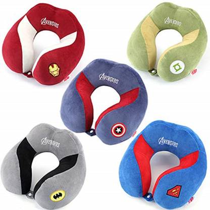 Instalifeglobal Avengers Neck Pillow, Unisex U-Shaped Micro Fibre Soft Cushions Neck Rest Pillow for Travel, Car, Train, Flight, Bus, Neck Travel Pillow Multipurpose print/design color may vary From image Neck Pillow