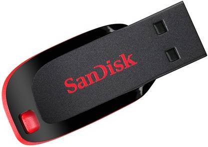SanDisk curzer blade 16 GB Pen Drive Compatible with Laptop, Desktop Computer, Television, Audio Player, Netbook USB 2.0 Plastic Case
