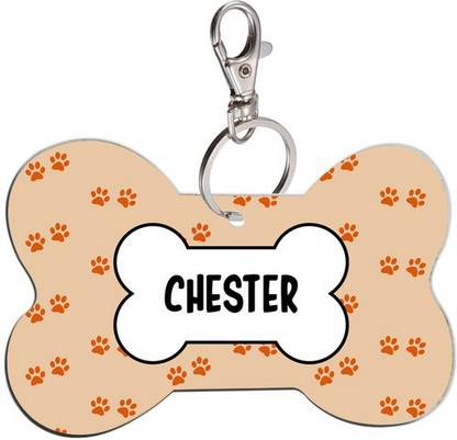 SKY TRENDS Bone Shape Collar Locket/Pendant for Dogs & Puppy -121 Info Engraved Dog Collar Charm