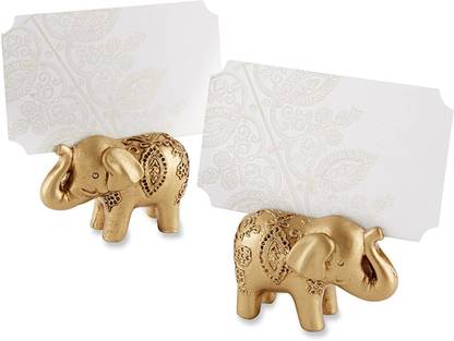 Kate Aspen Lucky Golden Elephant Place Card Holders(set of 6) Place Card Holder