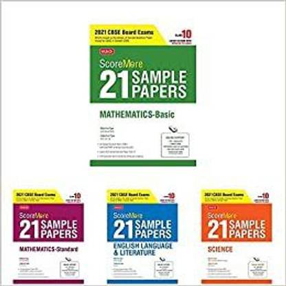 MTG Combo Pack Of ScoreMore 21 Sample Papers CBSE Boards – Class 10 (Mathematics Basic,Mathematics Standard, English Literature And Science)(Set Of 4 Books)