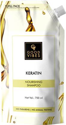 GOOD VIBES Keratin Nourishing Shampoo Refill Pack