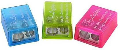 Kum Magnesium Alloy Left Handed Rectangular Pencil Sharpener double hole manual Pencil Sharpener