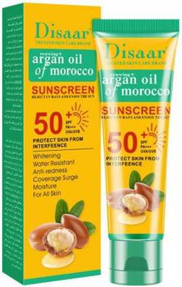 Disaar Sunscreen - SPF 50 PA+++ SUNSCREEN WITH ARGAN OIL OF MOROCCO SPF50 WATER RESIST`ANT