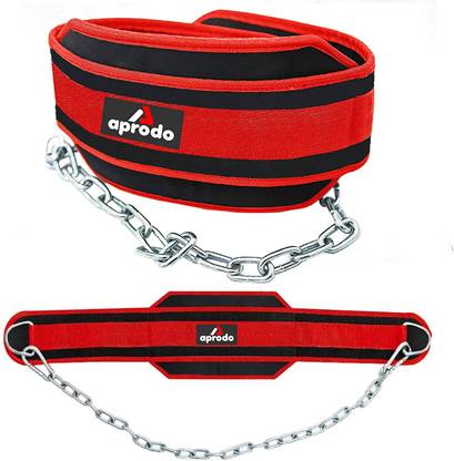 aprodo Professional Back Support DIP |AP-76 Red Weight Belt