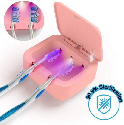 Taishan UV Sanitizer Toothbrush Case Rechargeable Portable Mini Travel Toothbrush Holder Fits All Toothbrushes for Both Electric and Manual Toothbrushes Toothbrush Sanitizer