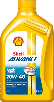 Shell Advance AX5 4T 20W-40 API SL Conventional Engine Oil