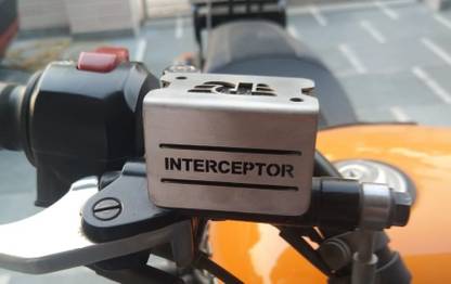 TRP Traders •	Motorcycle Bike RE INTERCEPTER Front Disc Brake Fluid Reservoir Cap Cover Guard Protector Bike Crash Guard
