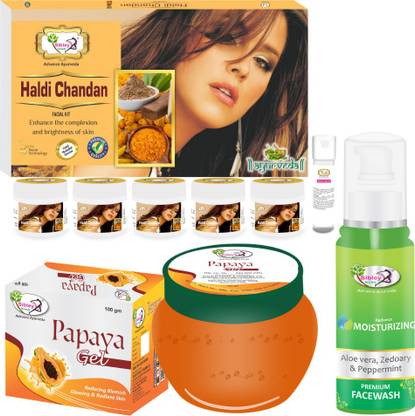Sibley Beauty Haldi Chandan Facial Kit Combo with Haldi Chandan Instant Glow Facial Kit