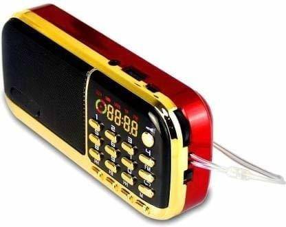 ZVR Portable Rechargeable FM Radio with LED Torch USB Clock TF Card and Bluetooth FM Radio