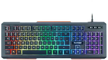 Cosmic Byte CB-GK-02 RGB Coron Wired USB Standard Gaming Keyboard Compatible with Desktop, Laptop, Mac