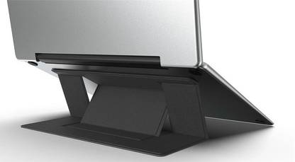 STRIFF LSB Invisible Lightweight Laptop Computer Stand Iron, Fiber, Glass Floor and Desk Stand Laptop Stand with Adjustable Height Compatible with Universal Laptops