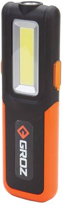 Groz LED/395 COB 5W Rechargeable Work Light/Emergency Light 2 hrs Torch Emergency Light
