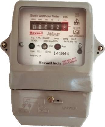 Maxwell jaipur static watt hour meter single phase analog Metal Electrical Box