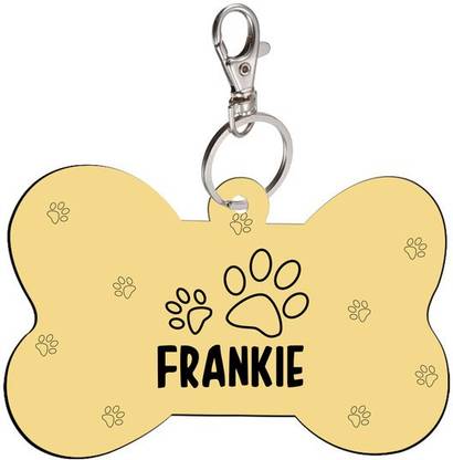 SKY TRENDS Info Engraved Dog Collar Charm