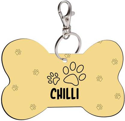 SKY TRENDS Info Engraved Dog Collar Charm