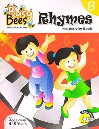 Busy Bees Rhymes With Activity Book - B