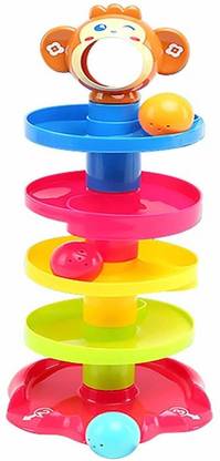 SNM97 Ball Drop and Roll Swirling Tower for Baby and Toddler