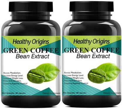 Healthy Origins Pure Green Coffee Bean Extract Capsules Supplement (2)