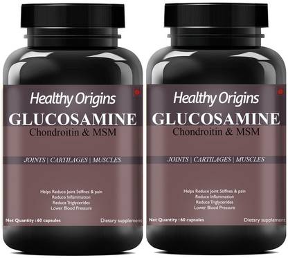 Healthy Origins Glucosamine Joint Pain Relief Support, HCl, Boswellia, Chondroitin (2)