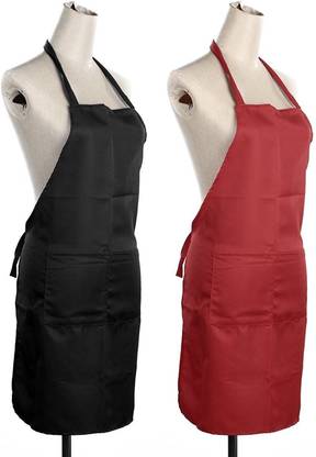 YELLOW WEAVES Polyester Home Use Apron - Free Size