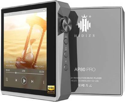 Hidizs AP80 PRO Hi-Res Bluetooth MP3 Player, Portable High Resolution Digital Audio Player with LDAC/aptX/FLAC/DSD, Lossless Music Player with Full Touch Screen (Gray) MP3 Player