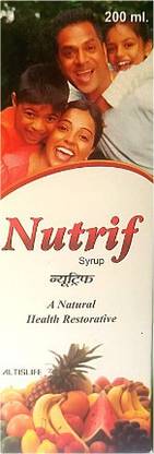 Nutrif Syrup 200 ml For A Natural Health Restorative (Pack of 1)