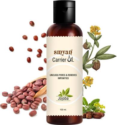 SMYAN Jojoba Oil For Hair Growth, Face & Skin, Pure Cold Pressed Organic Jojoba Oil Hair Oil