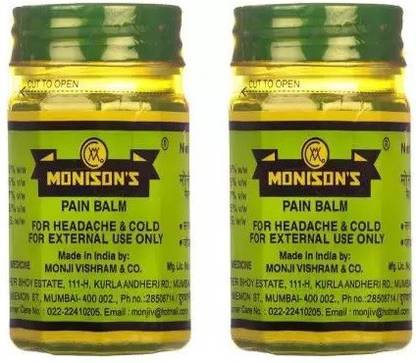 Monisons Pain Balm For Cold and Headache 45gm (pack of 02) Balm