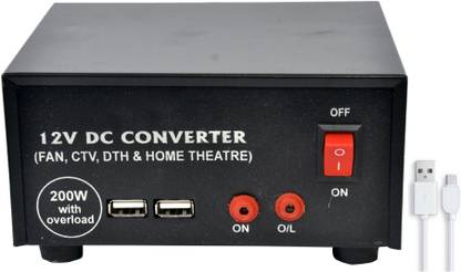 Microtech USB Dc to Ac Car Inverter with Mobile Charging Cable Car Inverter