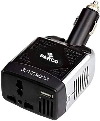 Parco 150W Car Power Inverter DC AC 12V to 220V Car Converter Universal AC Socket and USB Car Charger Car Laptop Charger