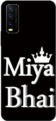 SAVETREE Back Cover for Vivo Y12s, V2033, Miya Bhai, Text, Back cover