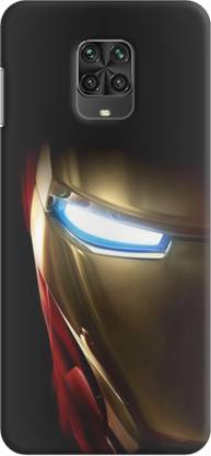 NDCOM Back Cover for Redmi Note 9 Pro Max Iron Man Eyes Printed