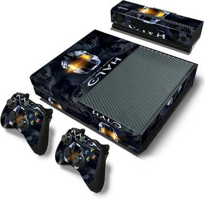 Ridhaan Collection Halo The MasterChief Collection Design Xbox One Vinyl Skin Sticker for XBOX One Console,2 Controllers and Kinect  Gaming Accessory Kit