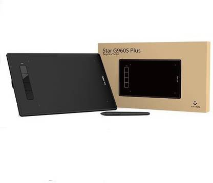 XP Pen 4 Customizable Shortcut Keys & Android Support Star G960S Plus Graphic Tablet 9 x 6 inch (Black, Connectivity - Bluetooth) 9 x 6 inch Graphics Tablet