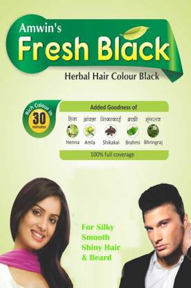 Amwin fresh black FRESHBLACK PACK OF 10 SACHET , BLACK