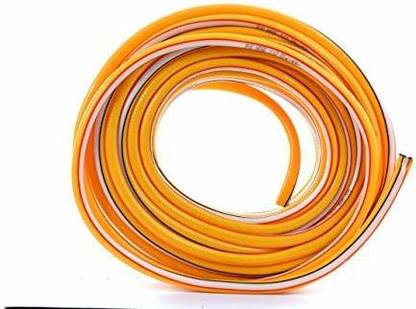 DARIT PVC Fiber Reinforced Hose Pipe- Yellow (1"inch 25.4mm X 50M) “Heavy Duty Flexible” Light Weight Spiral Mesh Textile for Industrial Agriculture Lawn Garden Water Irrigation Hose Tubing Roll Hose Pipe