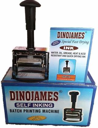 dinojames Batch Printing Machine/Mini Batch Printer Sg-253 Label Stamping Machine