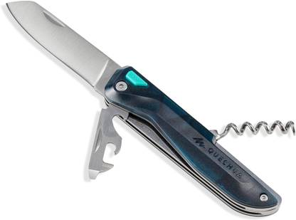 QUECHUA Multi-Tool Hiking Knife With Locking Blade 5 Multi-utility Knife