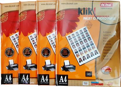 Desmat Klik A4KLIKID180-20S UNRULED A4 180 gsm Photo Paper