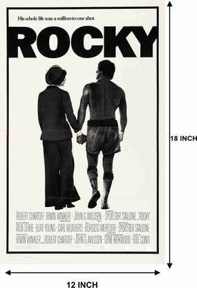 Sylvester Stallone Wall Poster For Room With Gloss Lamination M67 Paper Print