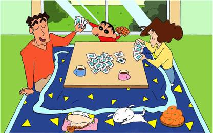 Shin Chan Cartoon Wall Poster For Room With Gloss Lamination M7 Paper Print