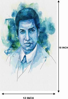 Srinivasa Ramanujan Mathematician Wall Poster For Room With Gloss Lamination M1 Paper Print