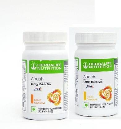 HERBALIFE AFRESH LEMON - PEACH COMBO Energy BarsÂ Â (100 g, PEACH, LEMON) Nutrition Drink