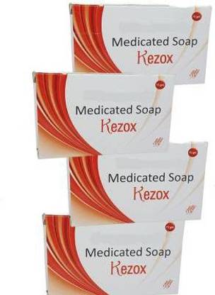 KEZOX MEDICATED FOR ANTI FUNGAL ITCHING SOAP PACK OF 4