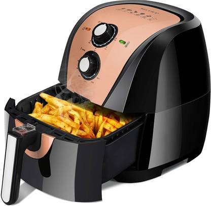 Secura Air Fryer XL 5.3 Quart 1700-Watt Electric Hot Air Fryers Oven Oil Free Nonstick Cooker w/Additional Accessories, Recipes, BBQ Rack & Skewers for Frying, Roasting, Grilling, Baking (Gold) Air Fryer