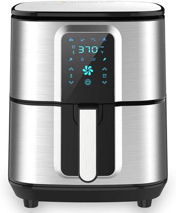 KITCHER 6.8QT Air Fryer, 1700W Toaster Oven & Oilless Cooker with Temperature Control, Led Touch Screen with 8 Presets, 50 Recipes & Auto Shut Off Air Fryer