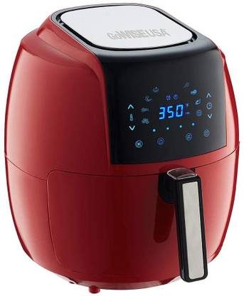 GoWISE USA USA 5.8-Quart Programmable 8-in-1 Air Fryer XL + Recipe Book (Chili Red) Air Fryer