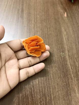 SPHINX Sphinx Artificial Velvet Roses Loose Flowers for D-I-Y Crafts/Decorations/Beaing Work - (Marmalae Orange, 200) Orange Rose Artificial Flower